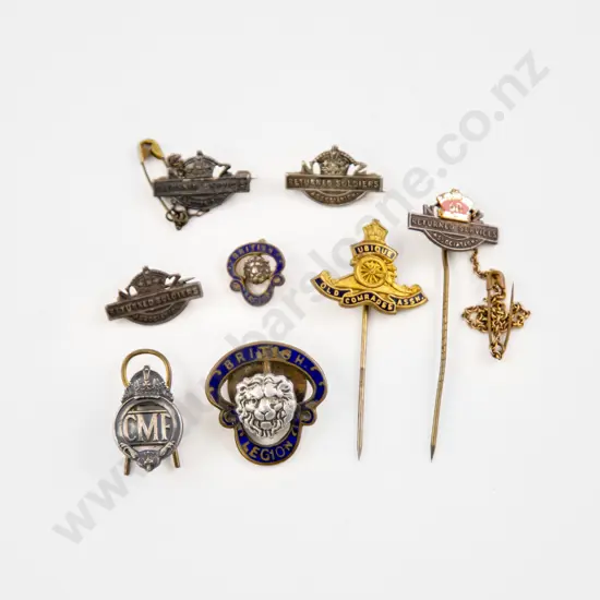 Four NZRAS Lapel Pins and Various