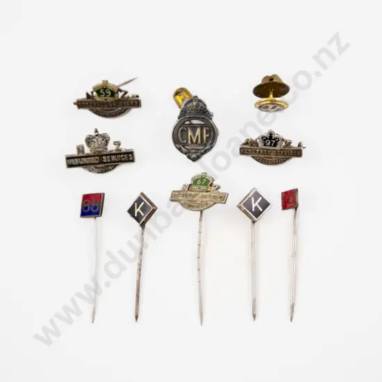 Four NZRAS Lapel Pins and Various