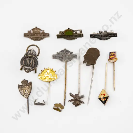 Four NZRAS Lapel Pins and Various