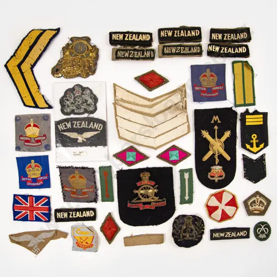 Small Collection NZ and World Cloth Badges