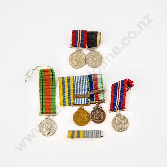 NZ Six Miniature Service Medals