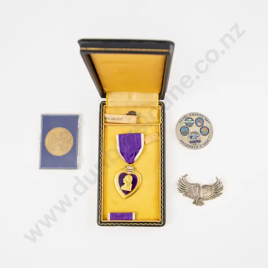 US Cased Purple Heart