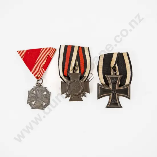 WWI German Two Medal Group with Ribbons