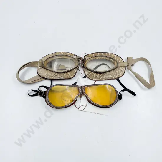 Two Pair Aviation Goggles