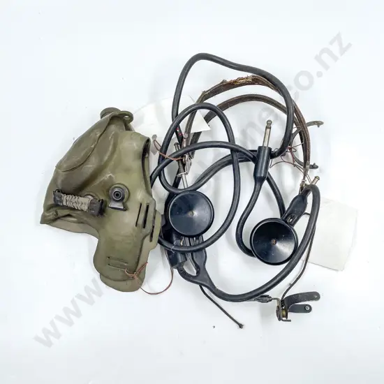US WWII Telephonics Type TH 37 Aviation Headphones