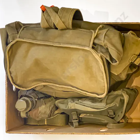 Army Surplus Sleeping Bag in Rucksack