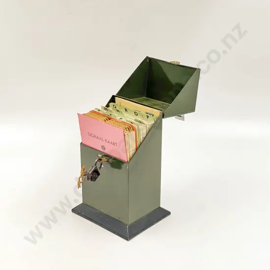 C1936-7 German Tin Plate Cased Graph Paper Pads (Signal-Kaart)