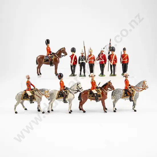 Unboxed Britains Various Regimental Mounted Officers and Parade Soldiers (10)
