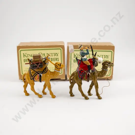 Boxed King & Country Original Toy Soldiers British Camel Corps Rider and Supply Camel