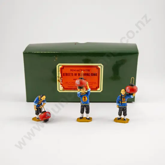 Boxed King & Country Streets of Old Hong Kong Lantern Set with Matt Finish