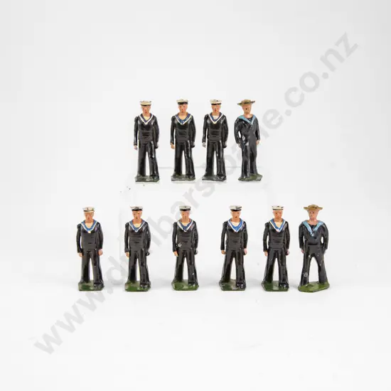 Unboxed Britains Sailors two with Straw Hats (10)