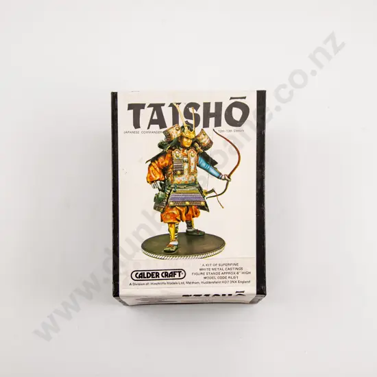 Boxed Taisho Calder Craft White Metal Casting Japanese Commander 12th-13th Century 6" Kit