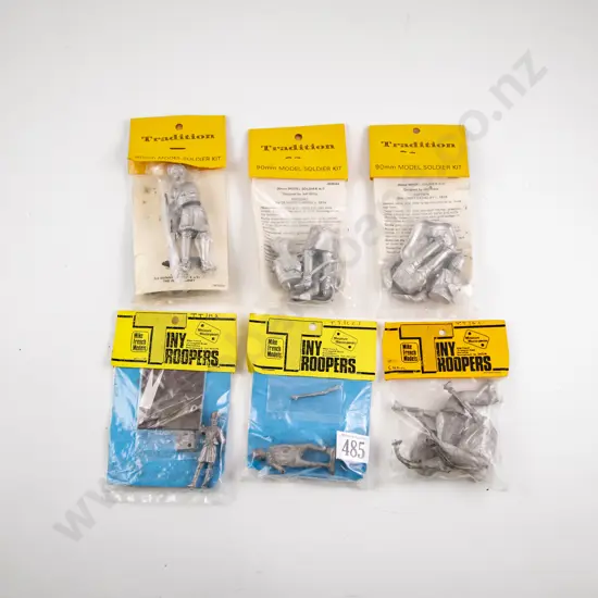Three Tradition 90mm White Metal Casting Kits