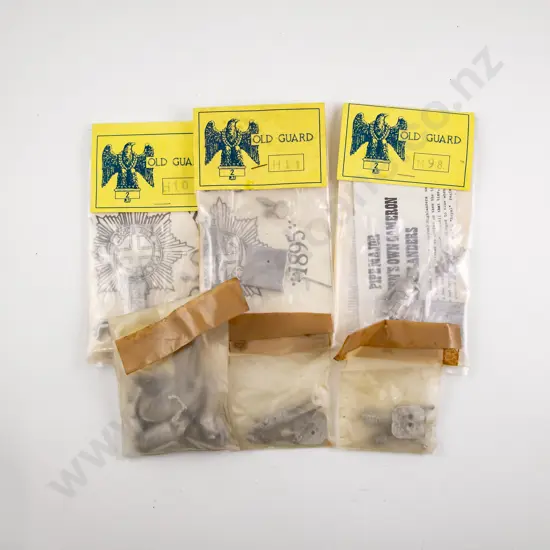 Three Old Guard White Metal Castings Kits