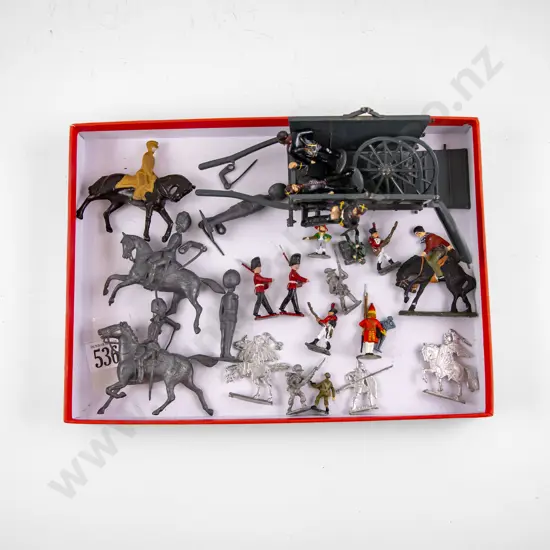 Britains and Various Soldiers with Military Cart