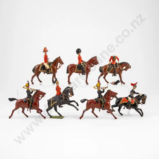Unboxed Early Britains Mounted Cavalry and Commanders (7) (some faults)
