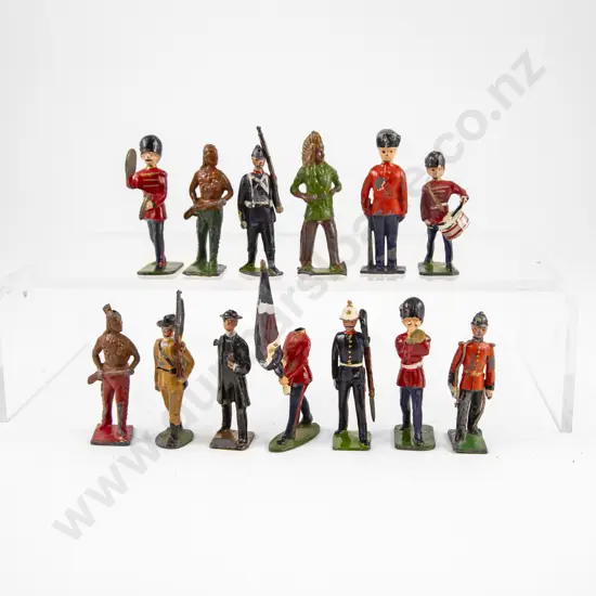 Unboxed Early Britains and John Hill & Co Soldiers and Figures (12) (some faults)