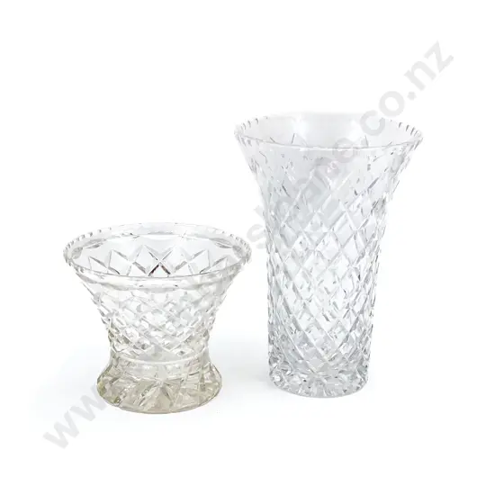 Two Cut Crystal Vases