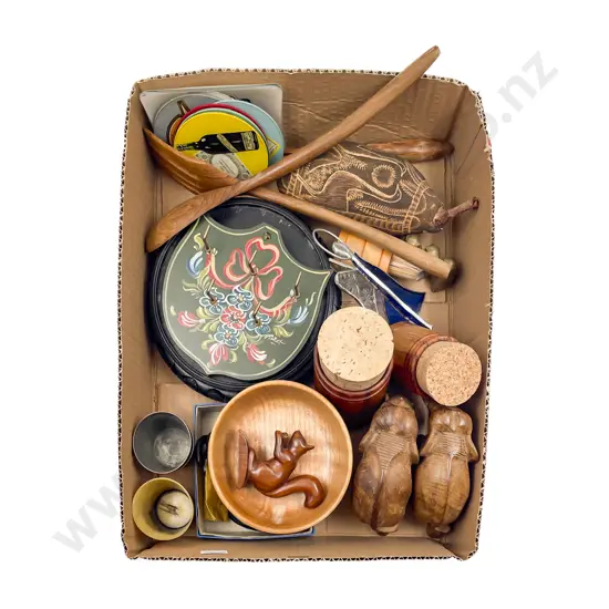 Box with Decorative Woodware