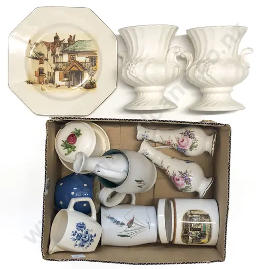 Box of Mixed China and Crockery
