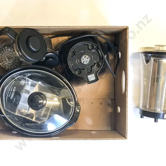 Box with Slow Cooker