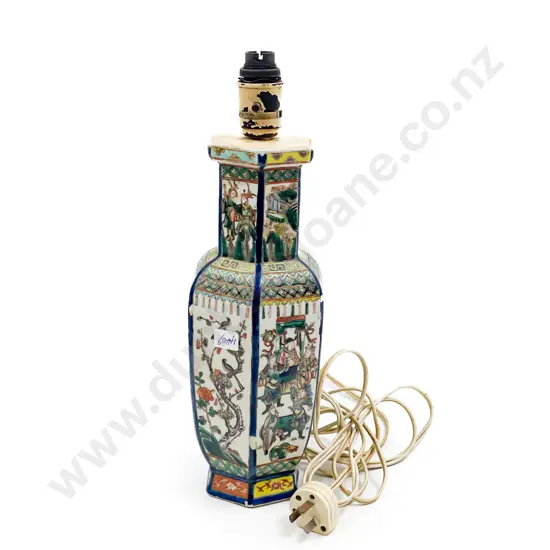 Chinese Famille Verte Lamp