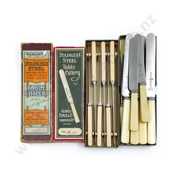 Four Boxes of Bone Handled Knives