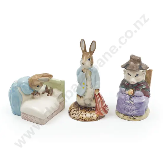 Three Royal Albert Beatrix Potter Figures