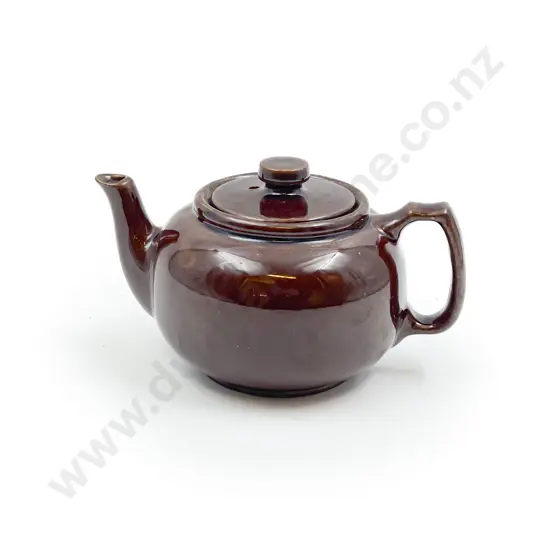 Two Cup Temuka Brown Pottery Teapot