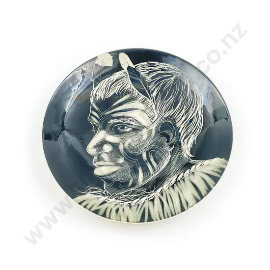 Studio Anna Maori Portrait Wall Plate