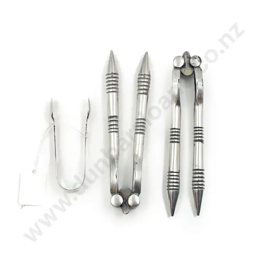 Small S/S Sugar Tongs & Pair Chrome Plated Nutcrackers