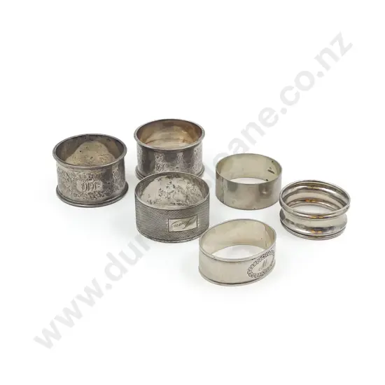Six S/S Napkin Rings