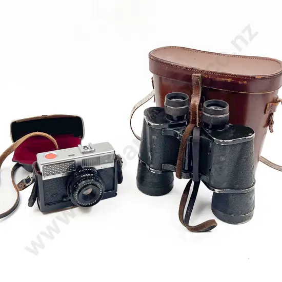 Cased Binoculars & Agfa Camera