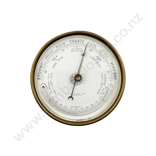 Brass Cased Desk Top Brometer