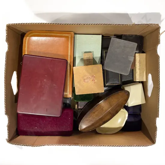 Collection Assorted Vintage Jewellery Cases and Boxes