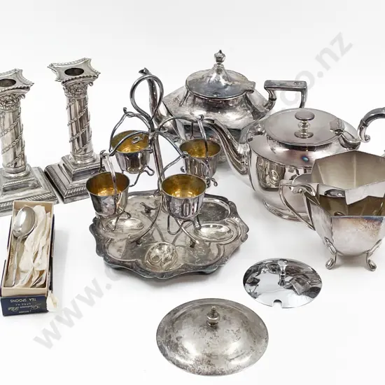 Collection S/P incl Candlesticks