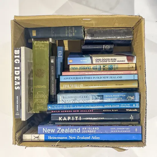 Box of Assorted NZ Books