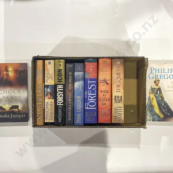Box of Modern Novels incl Philippa Gregory and Wilbur Smith