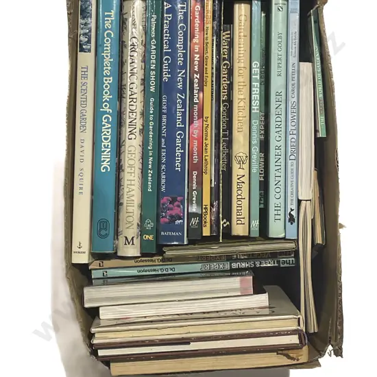 Box of Gardening Books