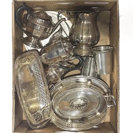 Collection of Assorted S/P incl Water Jug and Tea and Coffee Set