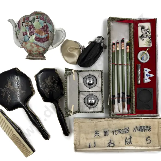 Boxed Chinese Caligriphy Set Etc