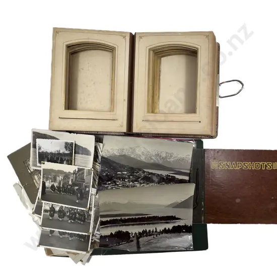 Assorted Vintage Photographs and Empty Photo Album