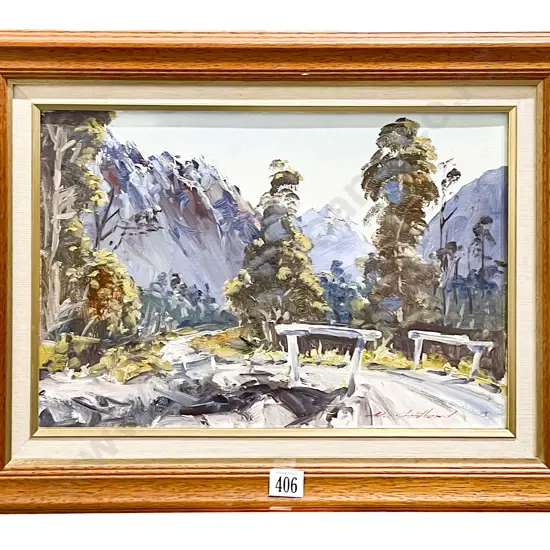 Aston Greathead Haast Pass Westland Oil on Board