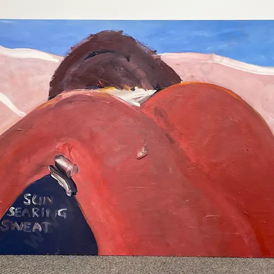 Fergus Collinson - " Icily Through Me " Oil on Board