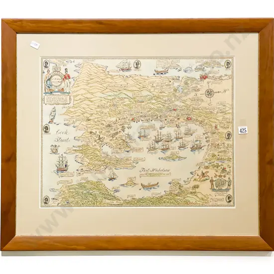 L H Wood Map of Port Nicholson in 1820