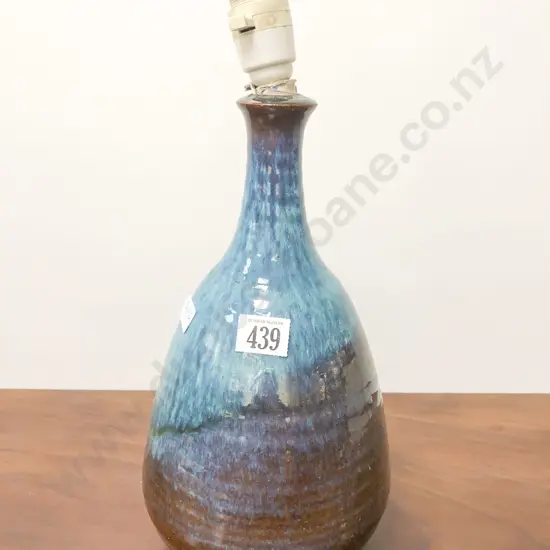 Glazed Pottery Lamp