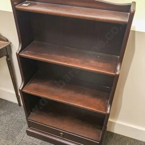 Small Mahogany Open Bookcase