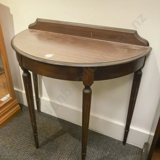 D Shaped Hall Table