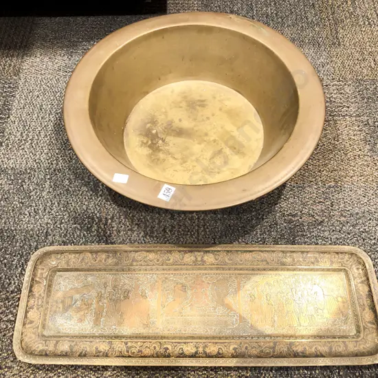 Brass Bowl and Tray