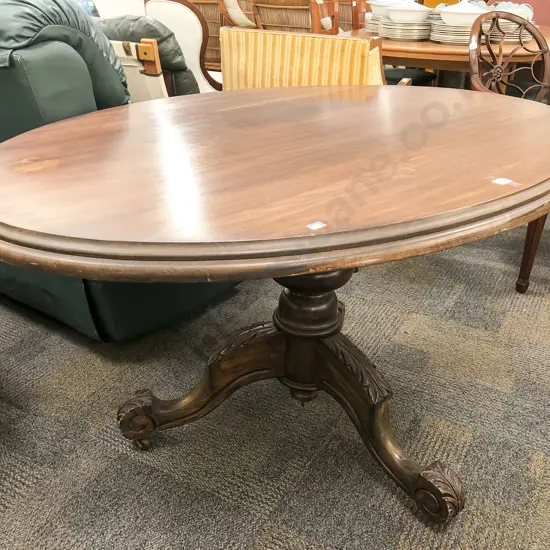 Victorian Beech Oval Breakfast Table